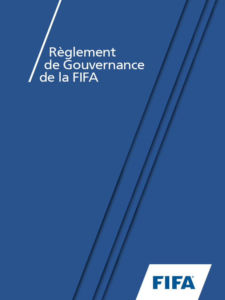 Règlement de Gouvernance de la FIFA | PDF | FIFA | Directive (Union ...