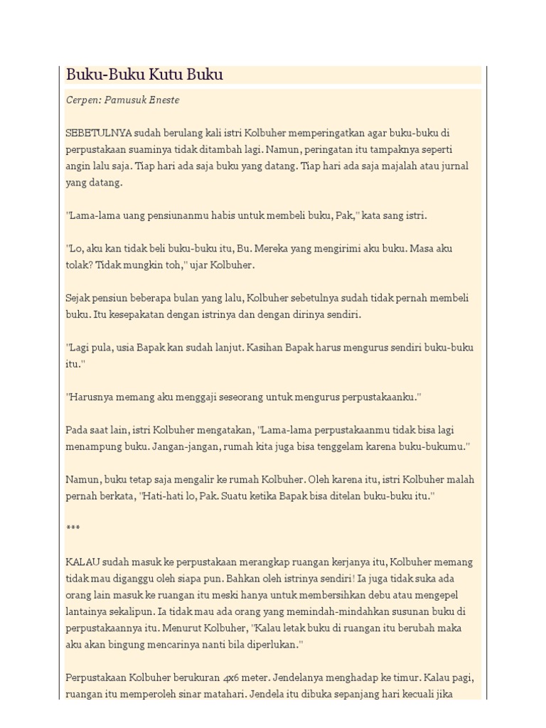 Kumpulan Cerpen Pdf