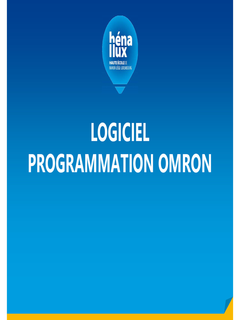 Guide de Programmation OMRON | PDF | Programme informatique | Programmation