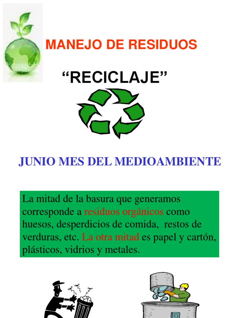 Guía de Reciclaje y Manejo de Residuos | PDF | Reciclaje | Residuos