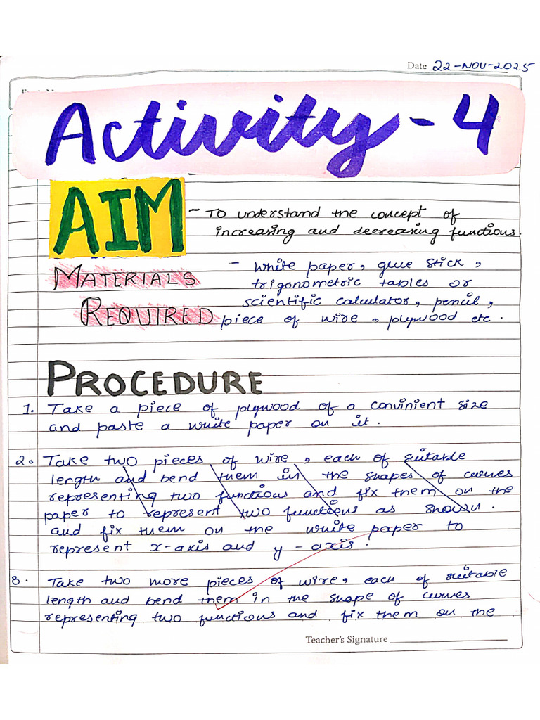 Maths Project File | PDF