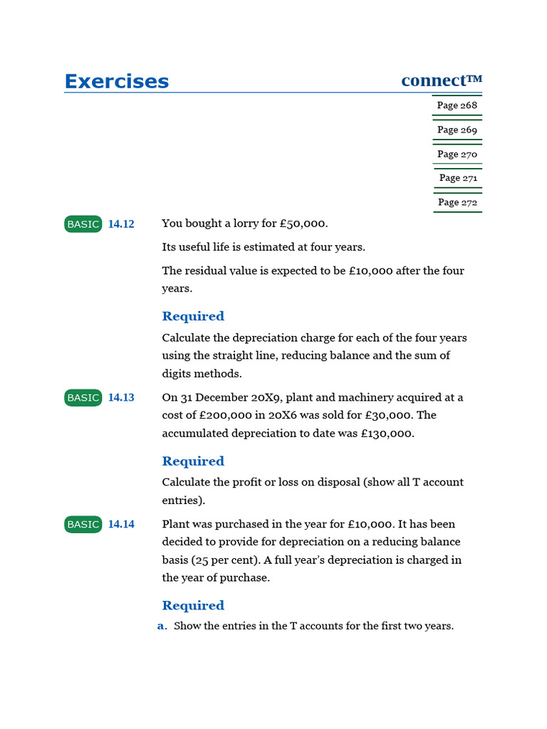 Depreciation Methods and Calculations | PDF | Depreciation | Business