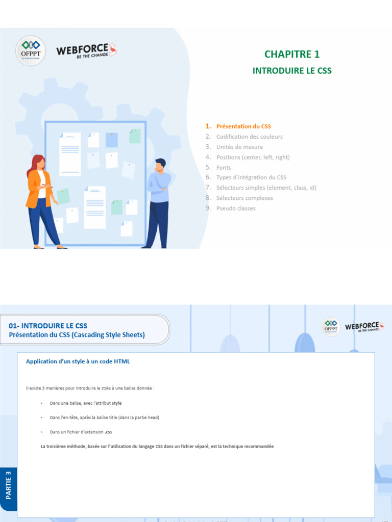 Introduction au CSS : Concepts et Utilisation | PDF | Langage de ...