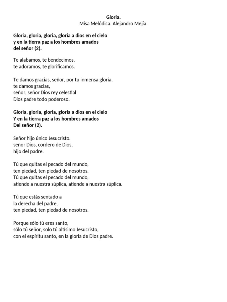 Gloria | PDF