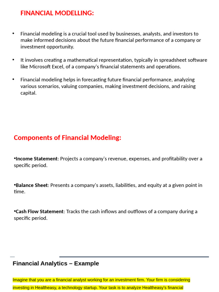 Financial Modelling_Testbook | PDF | Financial Risk | Net Present Value