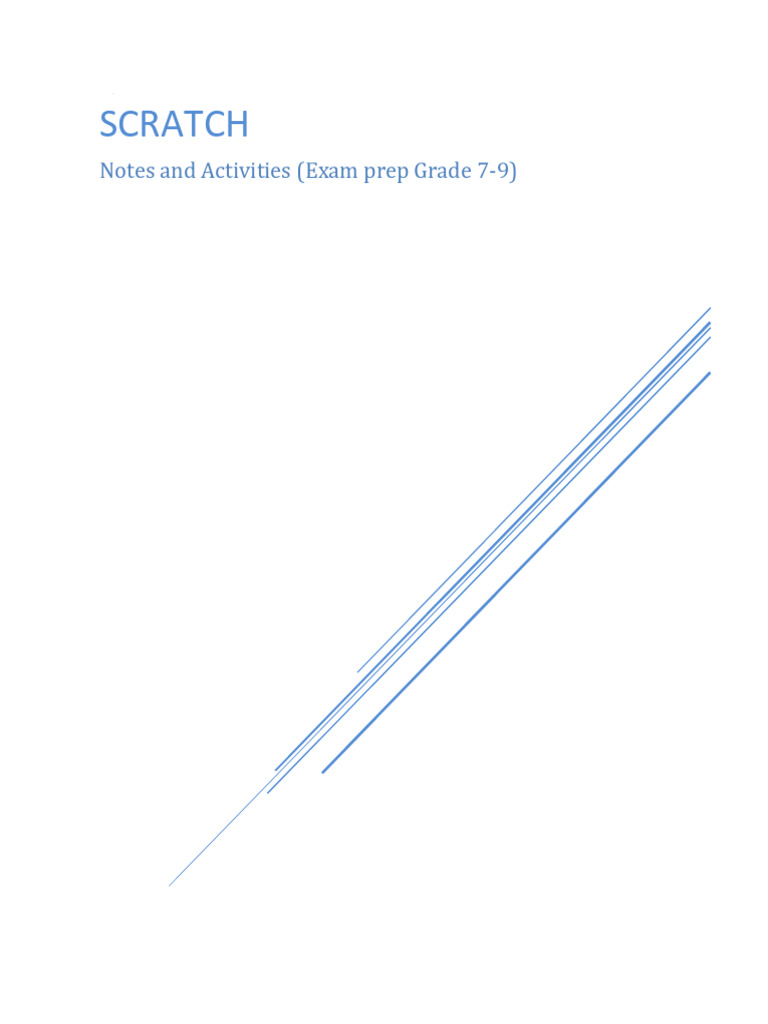 Scratch Programming Guide for Grades 7-9 | PDF | Scratch (Programming ...