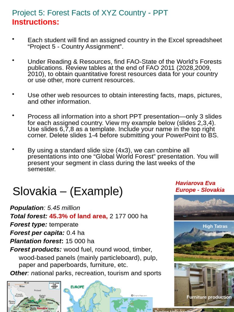 Forest Facts of XYZ Country Presentation | PDF | Natural Environment ...