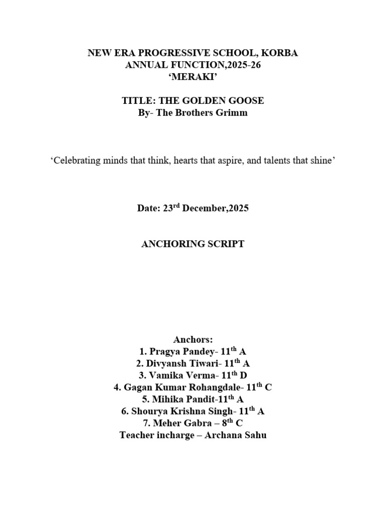 Meraki Annual Function 2025 Overview | PDF