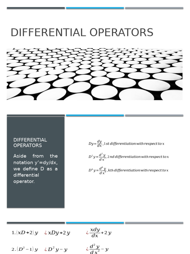 Understanding Differential Operators | PDF | Differential Equations ...