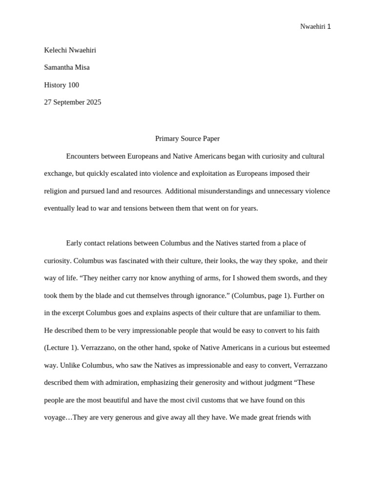 Primary Source Paper-History | PDF | Opportunity Cost | Economics