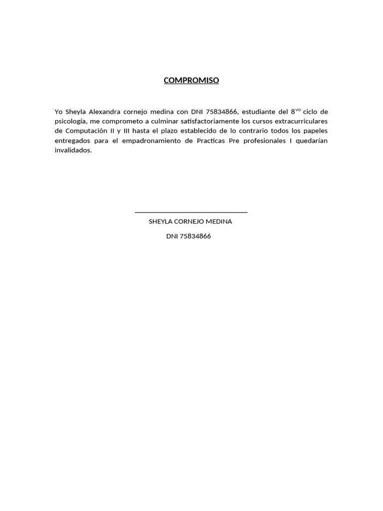 COMPROMISO | PDF