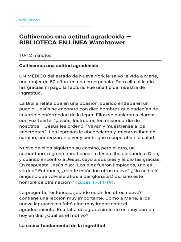 Cultivando la Gratitud en la Vida Diaria | PDF | Gratitud | Salmos