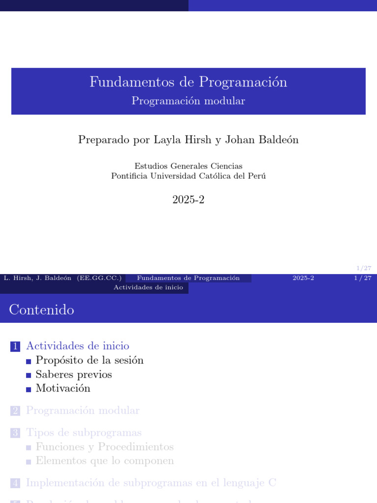 Fundamentos de Programación Modular C | PDF | Programación de ...
