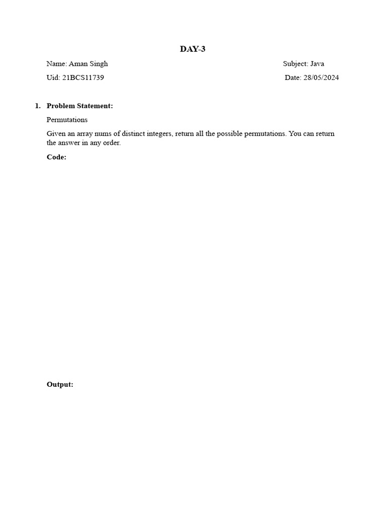 DAY 3 aman | PDF