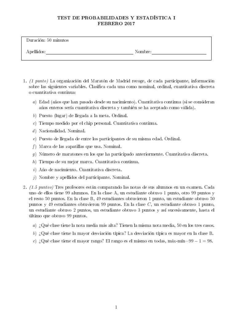 Ex2 Test | PDF | Mediana