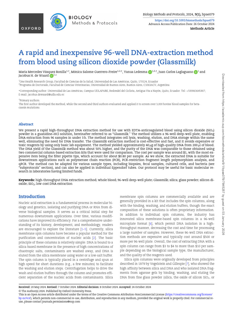 Ekstraksi Dna | PDF | Polymerase Chain Reaction | Gel Electrophoresis