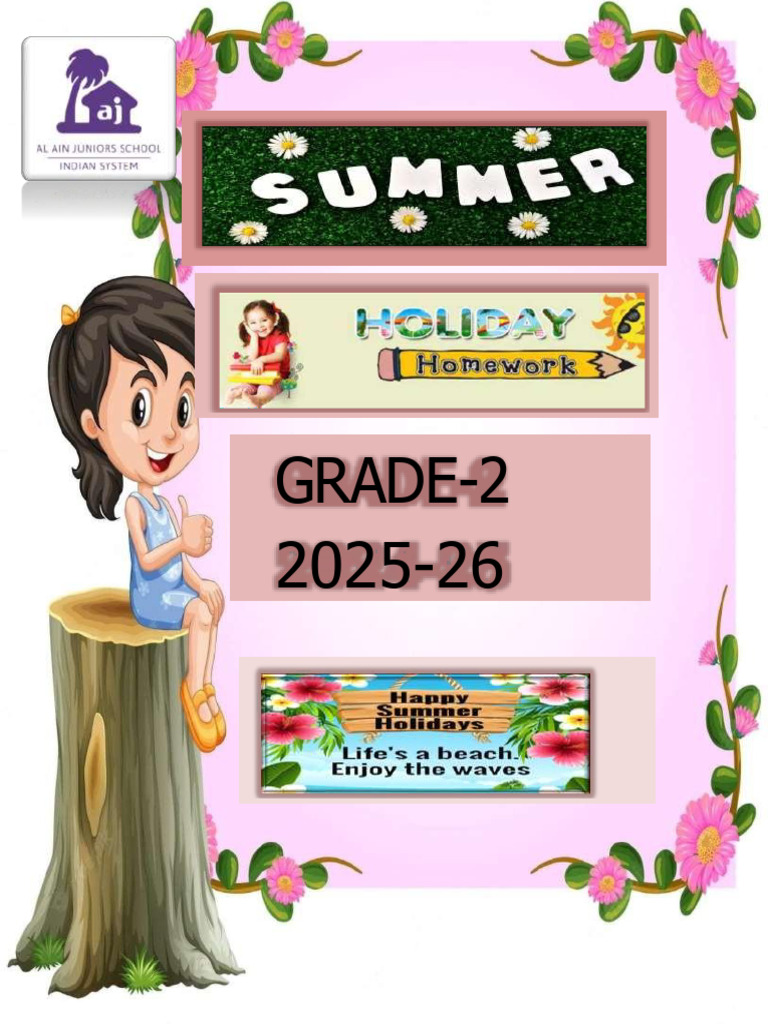 Grade 2 Summer Learning Activities | PDF | Sea | Oceans