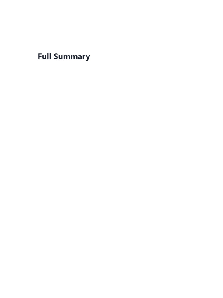 Full Summary | PDF