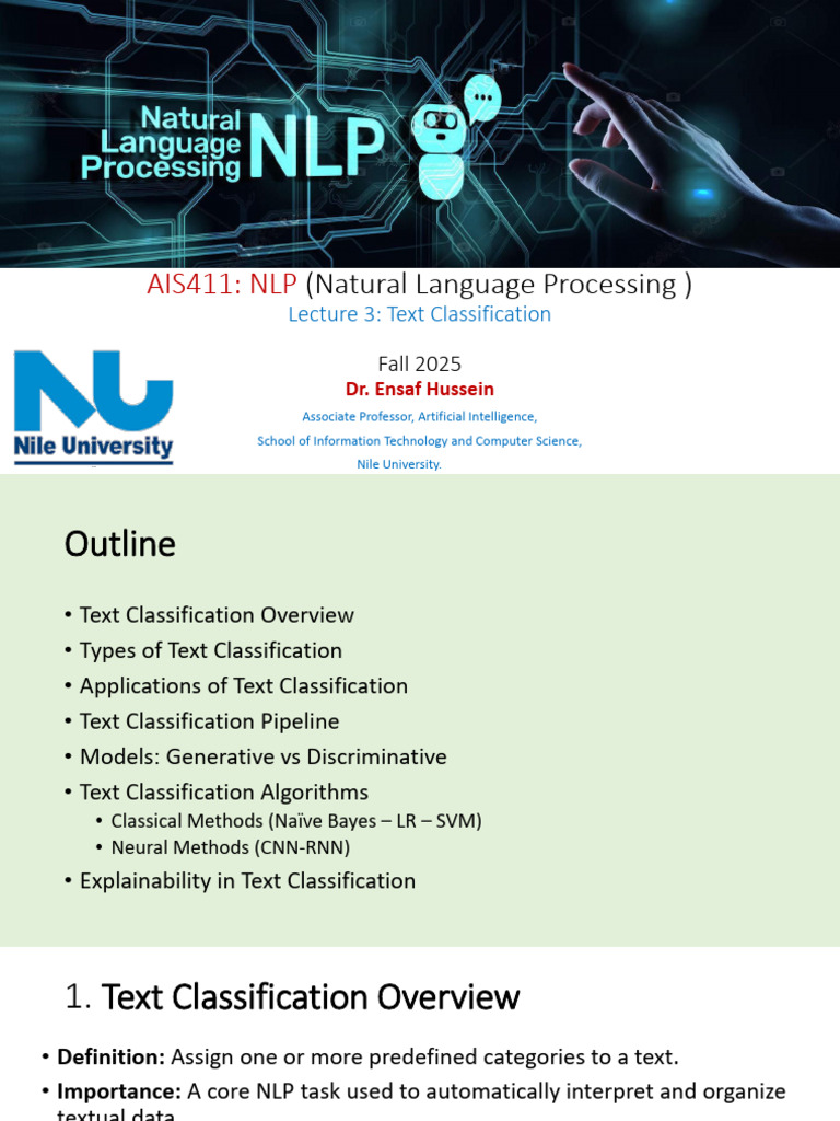 Text Classification in NLP: Overview & Methods | PDF | Support Vector ...