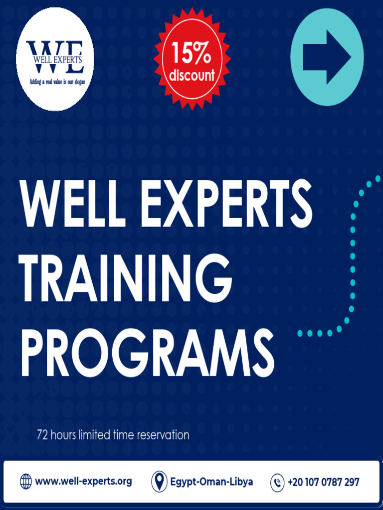 Well Engineering Training Programs | PDF | Applied And ...