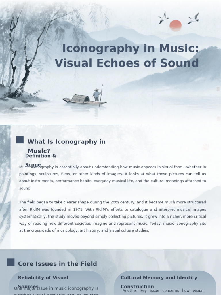 Iconography in Music Visual Echoes of Sound | PDF
