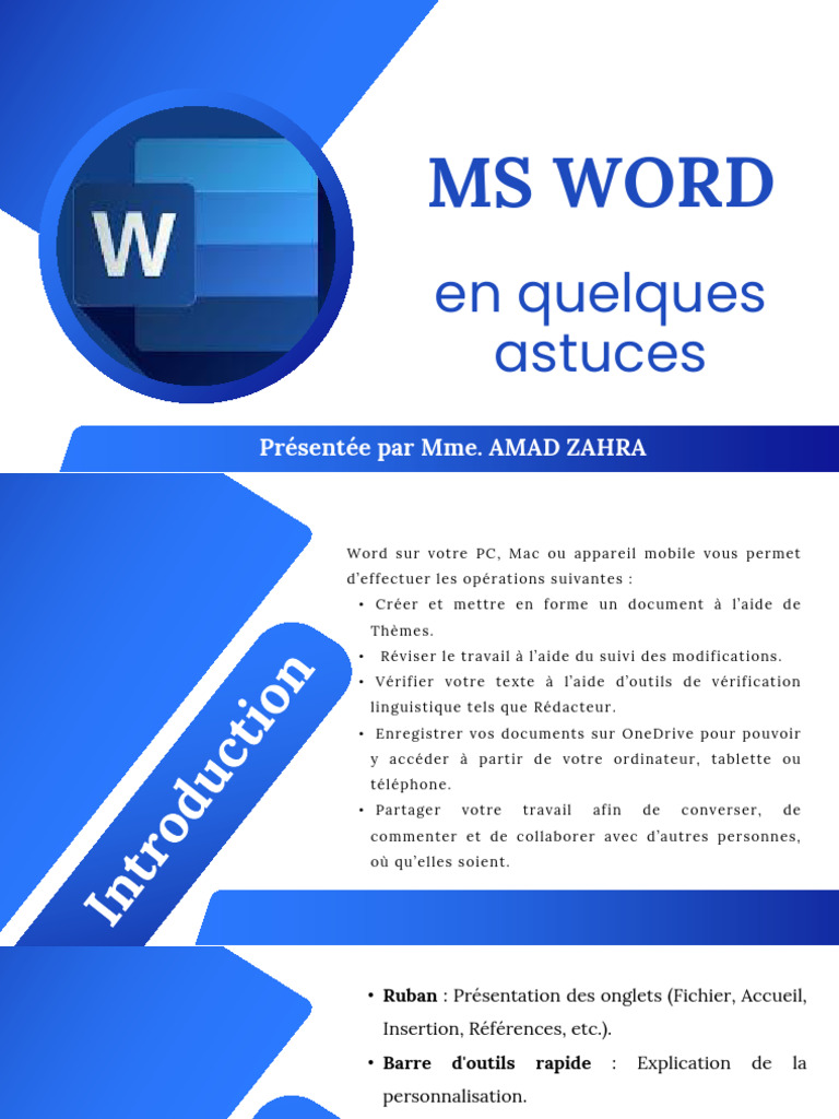 Astuces pratiques pour Microsoft Word | PDF | Microsoft Word | Informatique