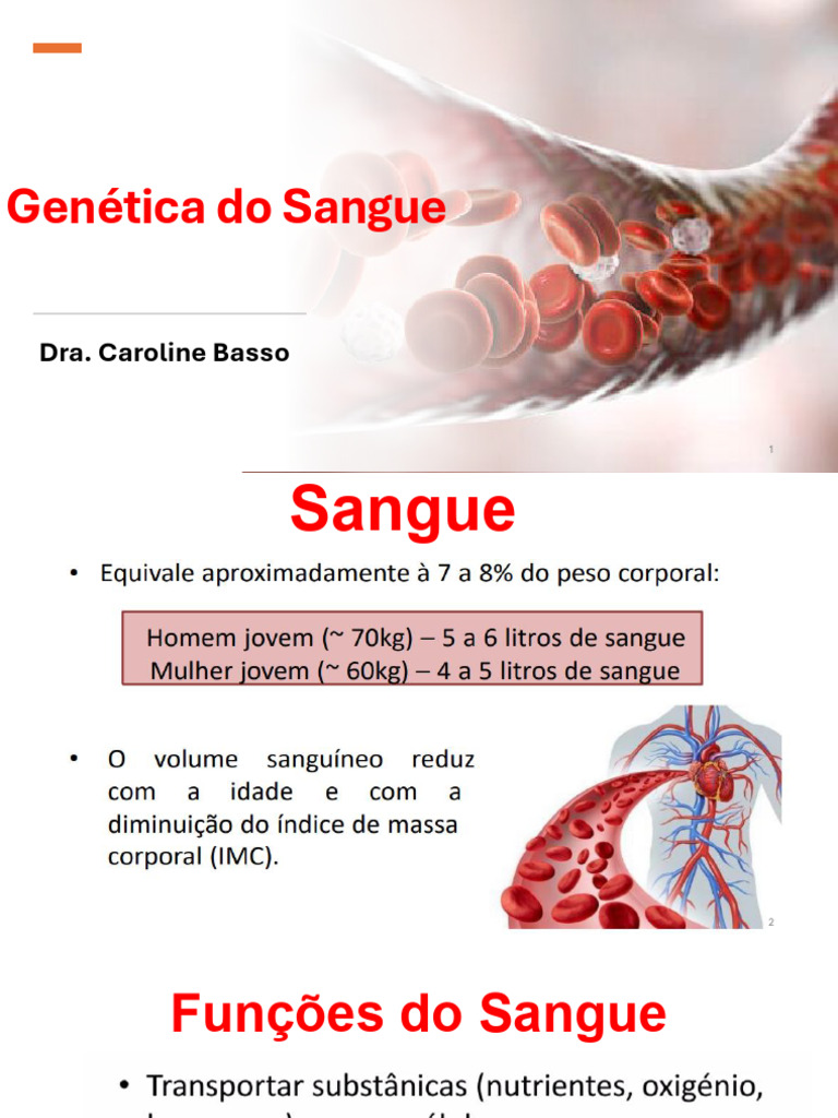 Genética e Tipos Sanguíneos Explicados | PDF | Sangue | Hemácia