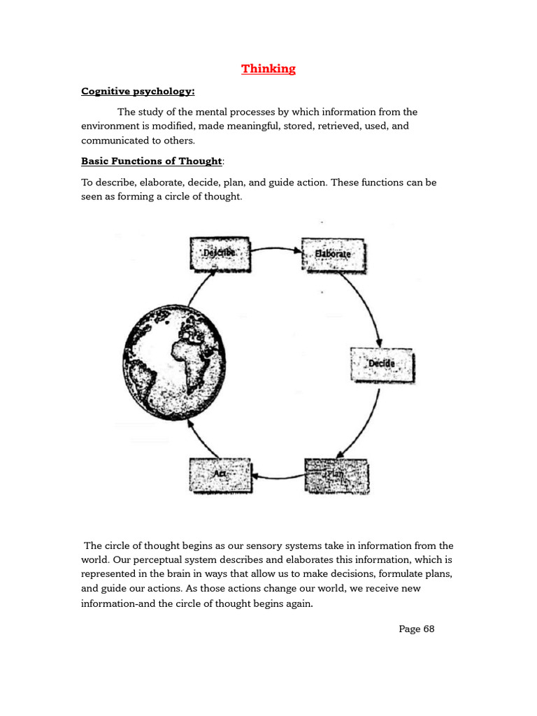 psychology | PDF | Thought | Concept