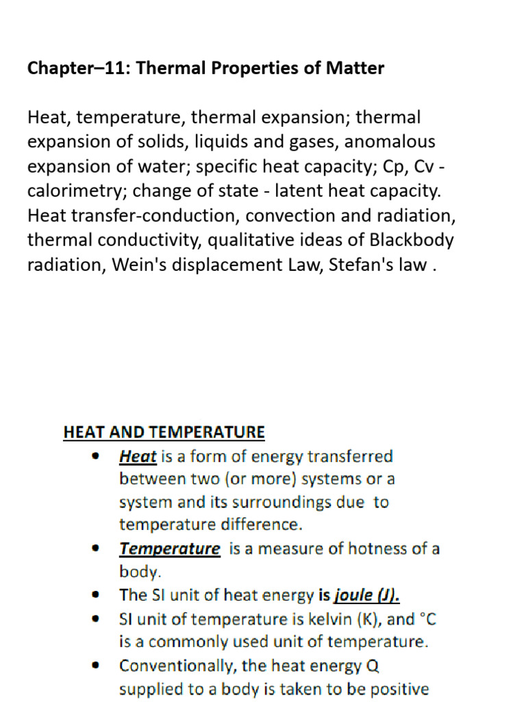 Thermal Properties and Heat Transfer | PDF | Greenhouse Effect | Heat ...