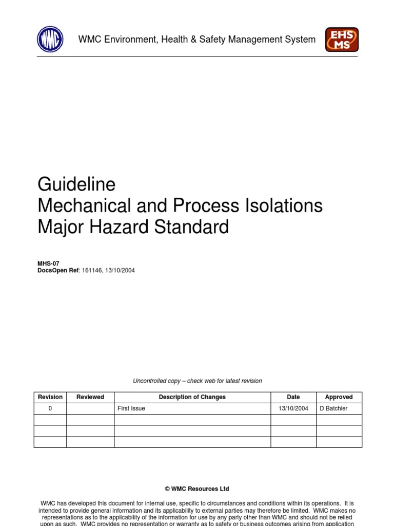 Safety Isolations Rules | PDF | Valve | Pipe (Fluid Conveyance)