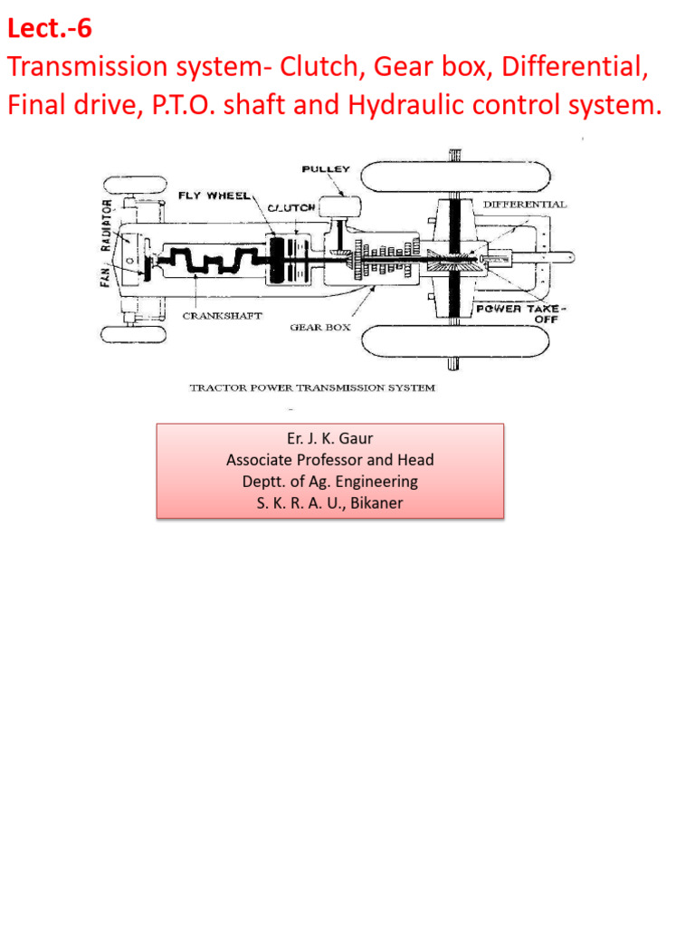 Transmission System Components Explained | PDF