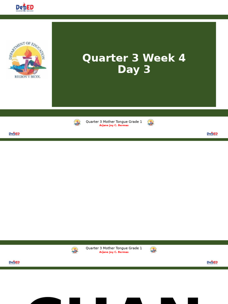 Q3WK4 Day 3 | PDF