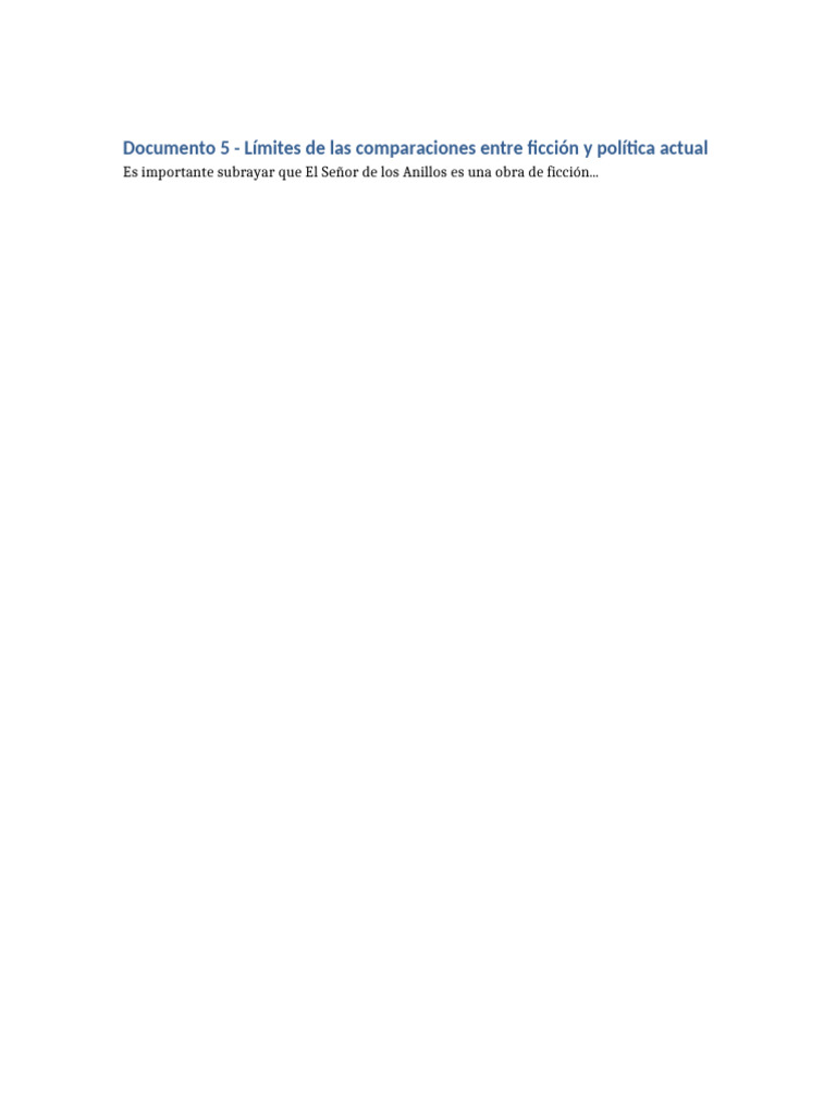 LOTR Documento 5 | PDF