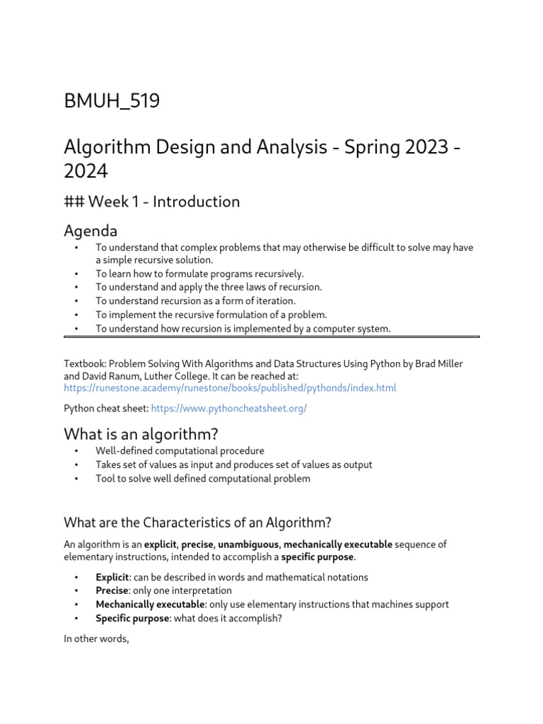 Recursive Algorithm Design Basics | PDF | Algorithms | Recursion