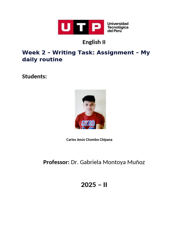 My Daily Routine Explained | PDF