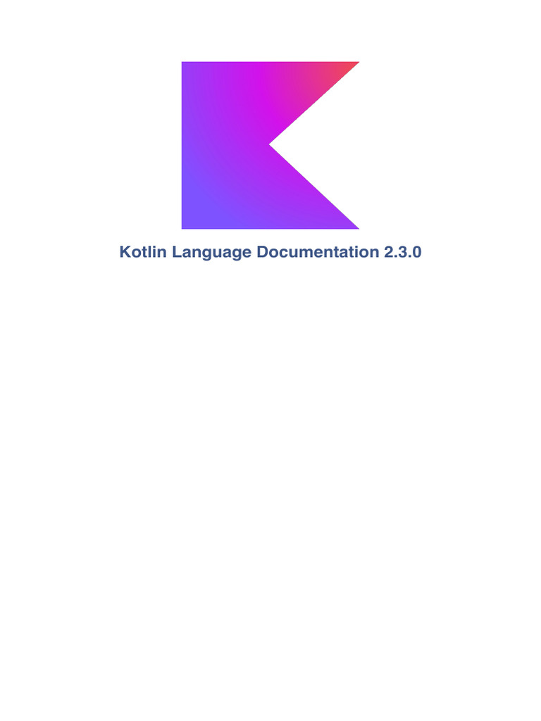 Kotlin Language Documentation 2.3.0 | PDF | Class (Computer Programming ...