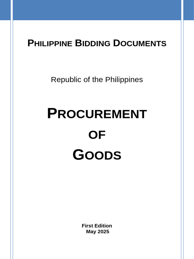 Philippine Bidding Documents for Goods | PDF | Joint Venture ...