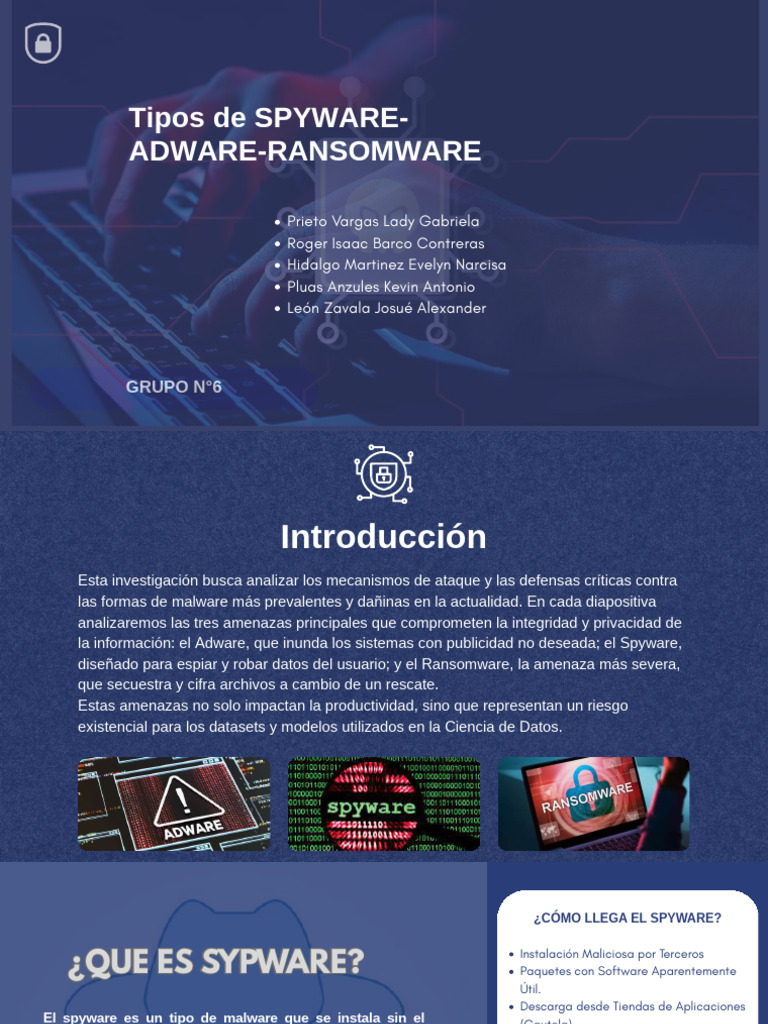 Tipos de Malware: Spyware, Adware y Ransomware | PDF | Secuestro de ...