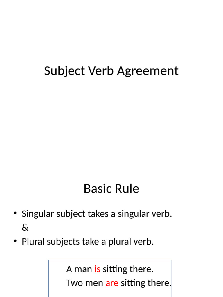 Subject-Verb Agreement Rules Explained | PDF | Verb | Grammatical Number