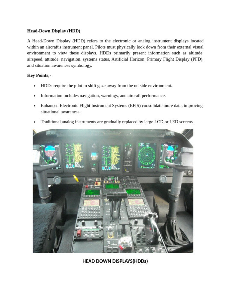 Overview of Aircraft Display Technologies | PDF | Aviation | Aircraft