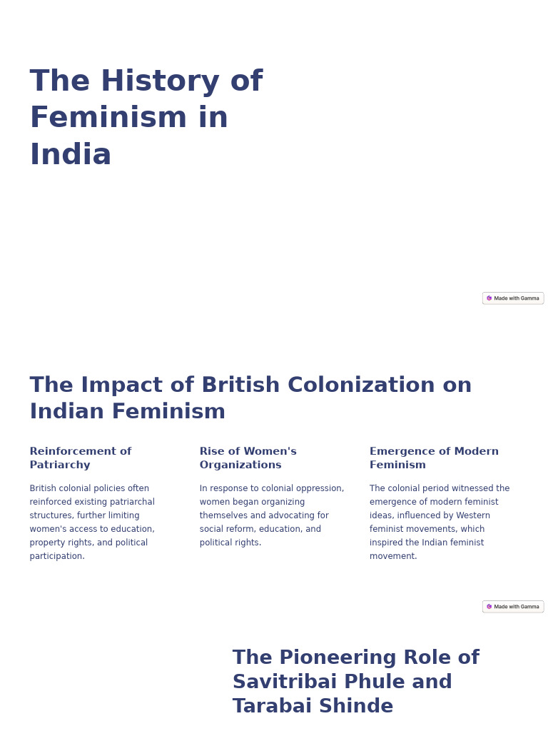 History of Feminism in India | PDF | Gender Studies | Feminism