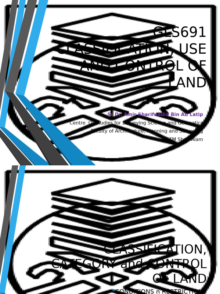 Land Classification and Control Guidelines | PDF | Asset Forfeiture | Lease