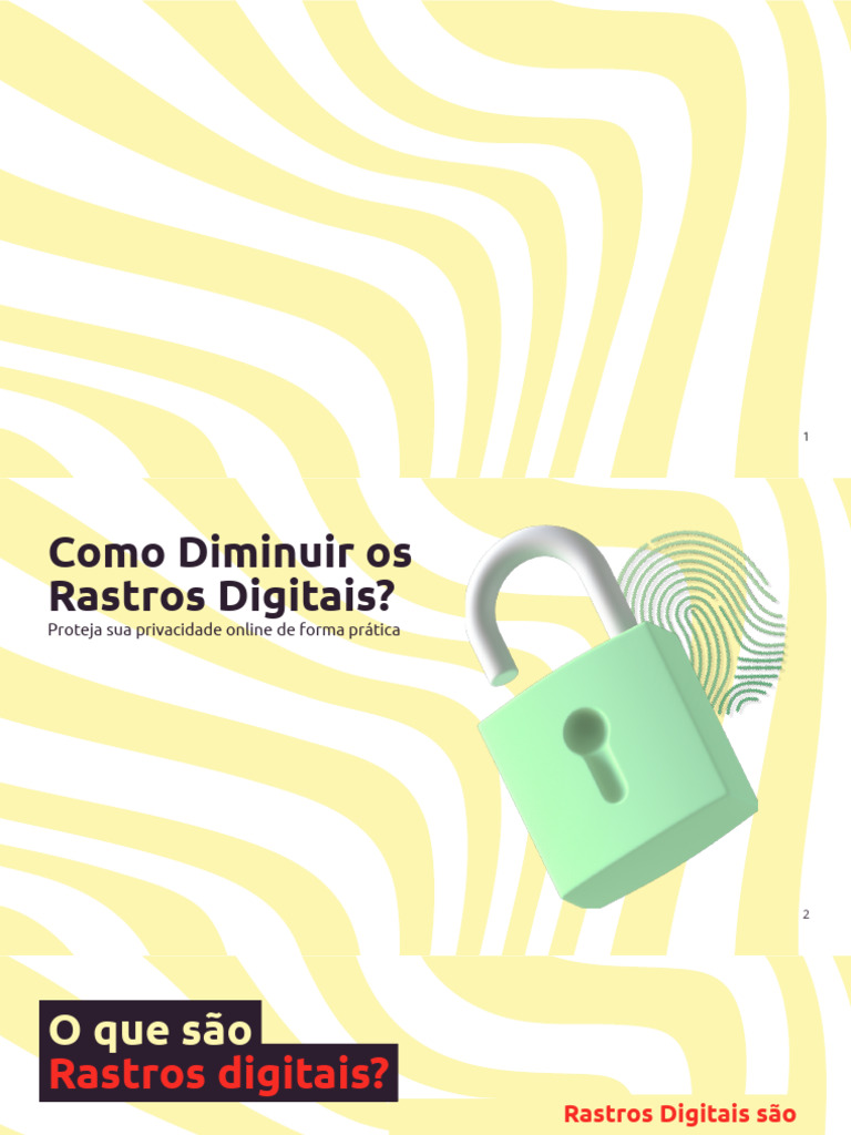 Dicas para Reduzir Rastros Digitais | PDF