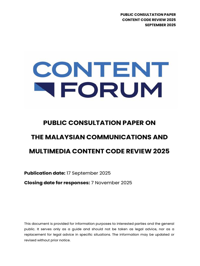 Malaysia Content Code Review 2025 | PDF | Obscenity | Artificial ...