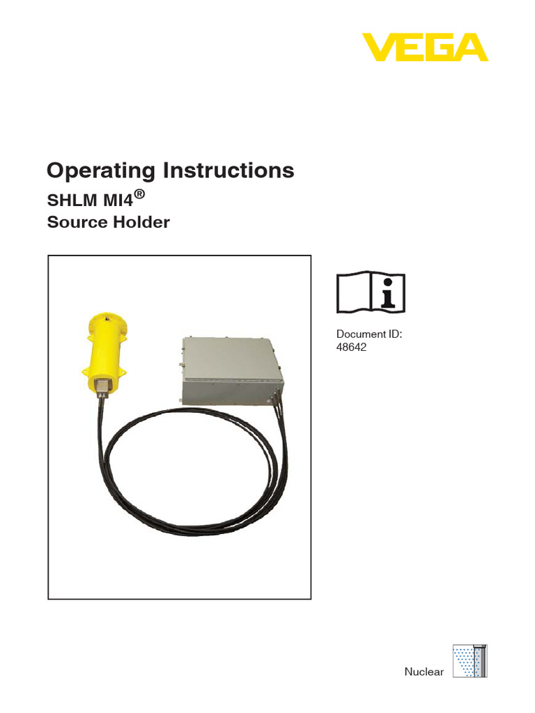 SHLM MI4 Source Holder Operating Guide | PDF | Radioactive ...