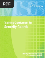 Download Security Guard Curriculum by kccasey SN97568408 doc pdf