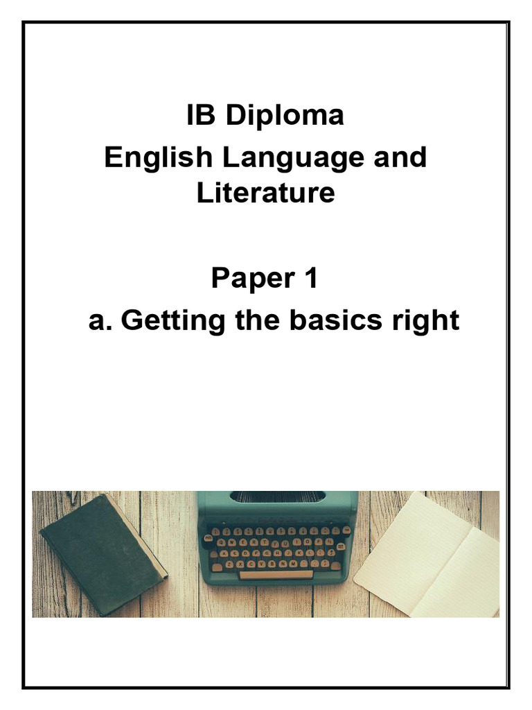 IB English Paper 1 Textual Analysis Guide | PDF | Semantics | Cognitive ...