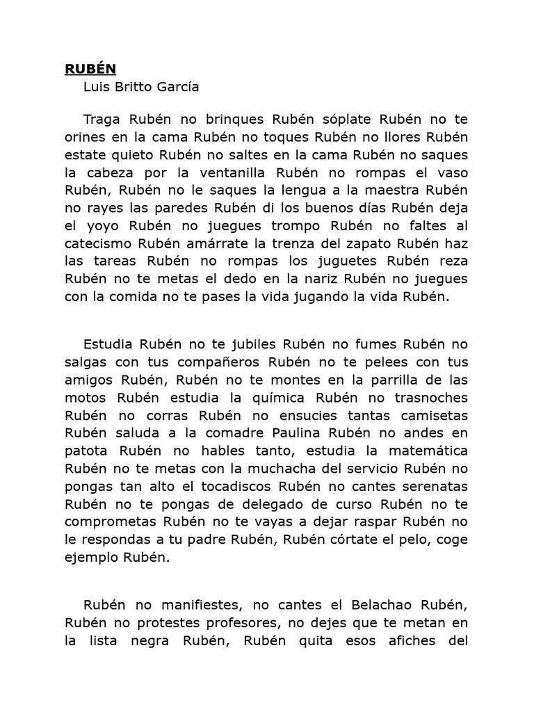 Rubén | PDF