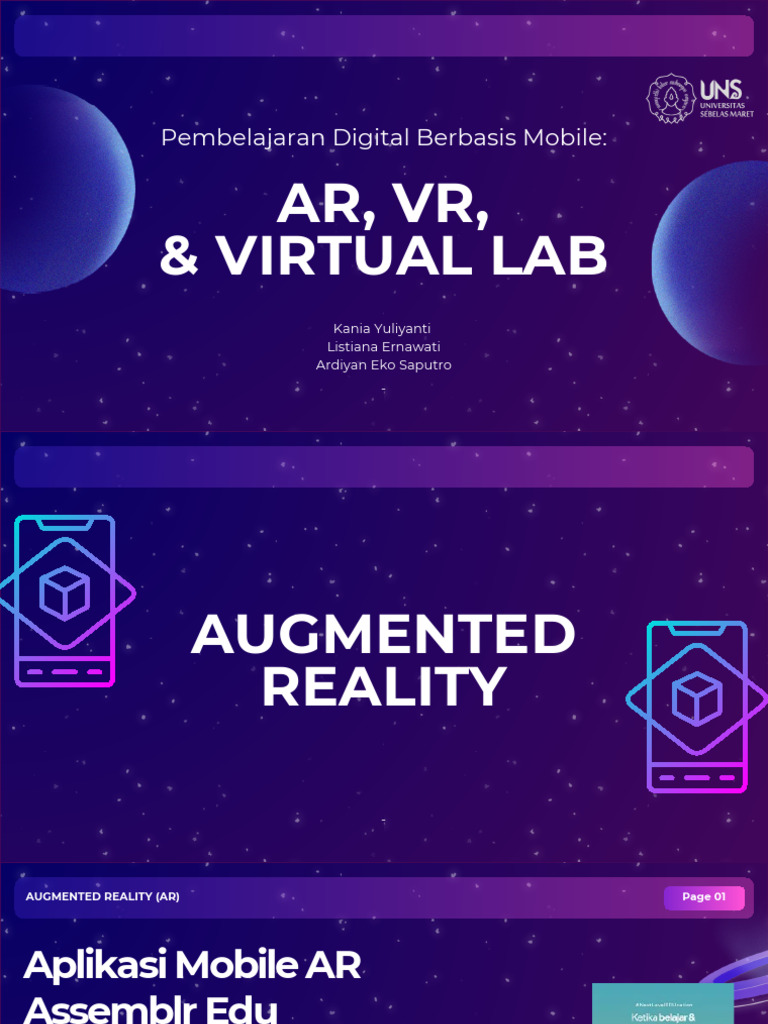 Pembelajaran Mobile: AR, VR, & Virtual Lab | PDF