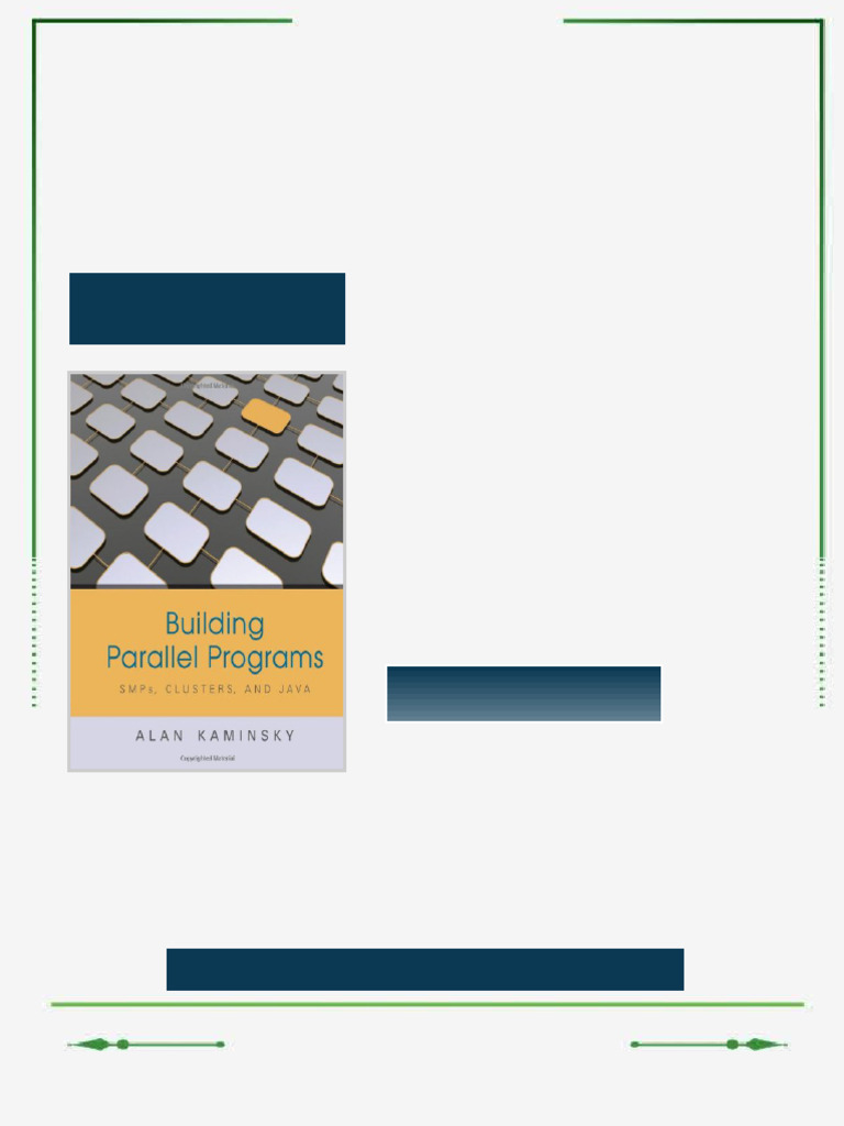 Building parallel programs SMPs clusters and Java 1st Edition Alan ...